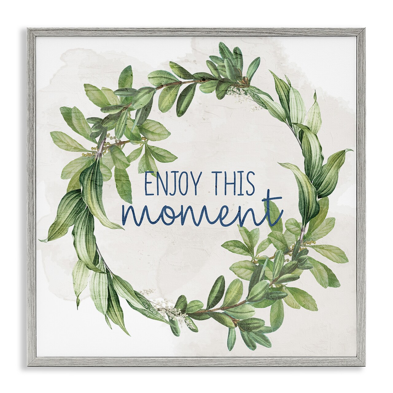 Stupell Industries Enjoy This Moment Framed Giclee Wall Art Design by Anne Bailey
